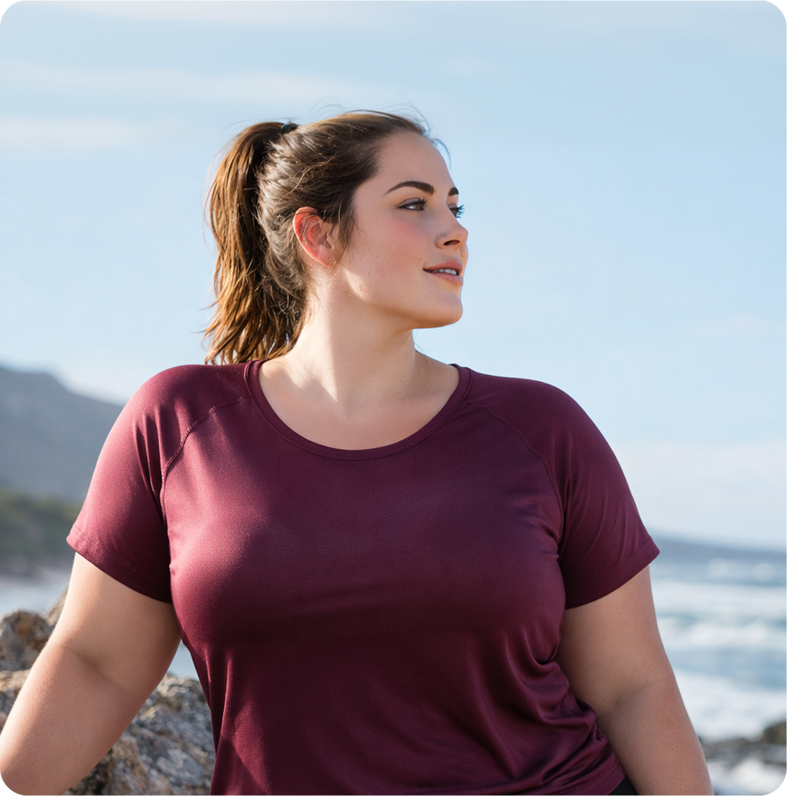 Woman ready to reach her weight goal