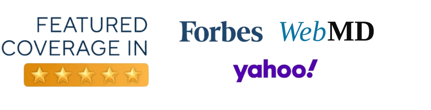 Featured coverage in Forbes, WebMD and Yahoo