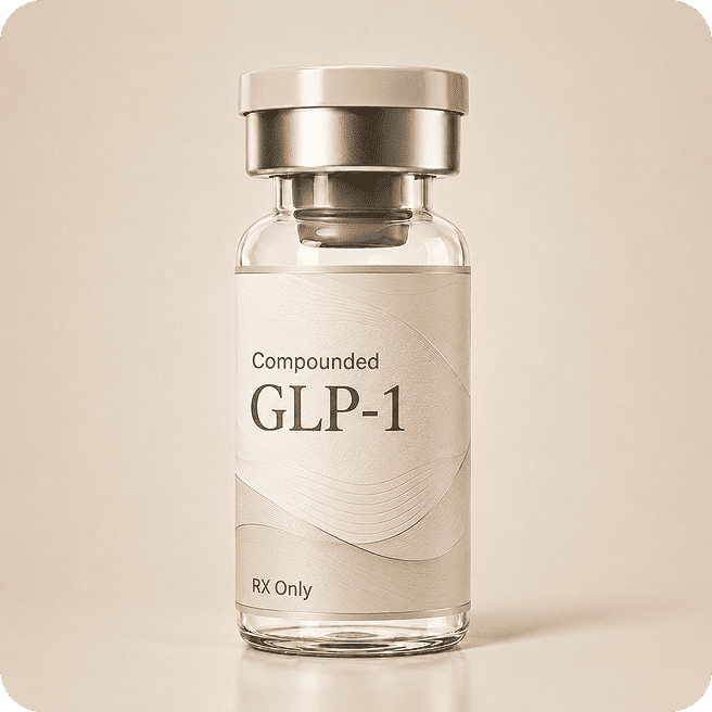 Compounded GLP-1 (Semaglutide) vial